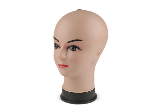 Professional Female Head Mannequin Display (26 x 13 cm) - Soft-Touch Model for Wigs, Hats & Headwear