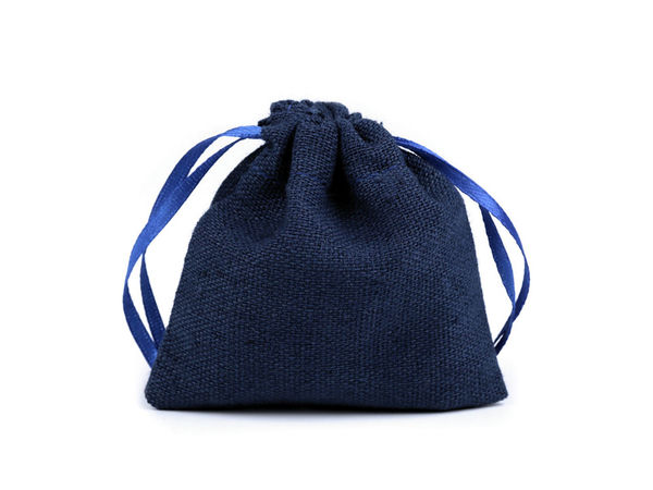 Premium Cotton and Linen Fabric Gift Bags with Satin Drawstrings (8x8 cm) - Perfect for Crafts, Favors, and Fragrant Sachets