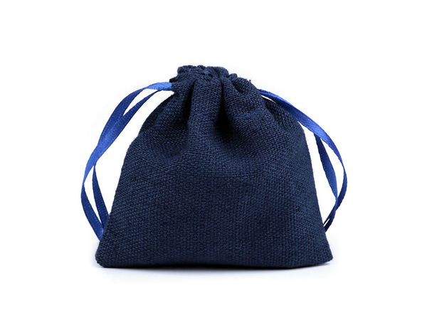 Premium Cotton and Linen Fabric Gift Bags with Satin Drawstrings (8x8 cm) - Perfect for Crafts, Favors, and Fragrant Sachets
