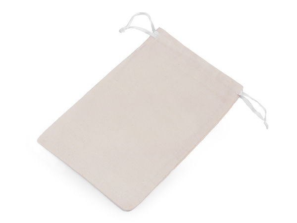 Premium Cotton Linen Drawstring Pouch (11x16 cm) | Reusable Gift Bag & Craft Organizer