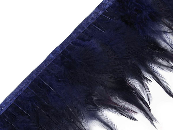 Premium Rooster Feather Braid Trim (8-12cm) - Decorative Fringe for Costumes, Crafts & Event Decor
