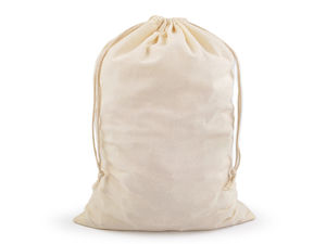 Premium Drawstring Linen Gift & Craft Bag (19x28 cm) - Ecru Light Cotton Drawstring Pouch for Herbs, Storage, and DIY Projects