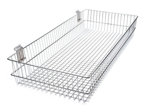 Premium Gridwall & Slatwall Hanging Wire Display Basket - 40 x 90 cm
