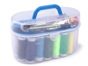 Premium Multi-Purpose Sewing Kit with Double-Layer Storage Case, 10 Colored Threads, Needles, and Essential Mending Accessories