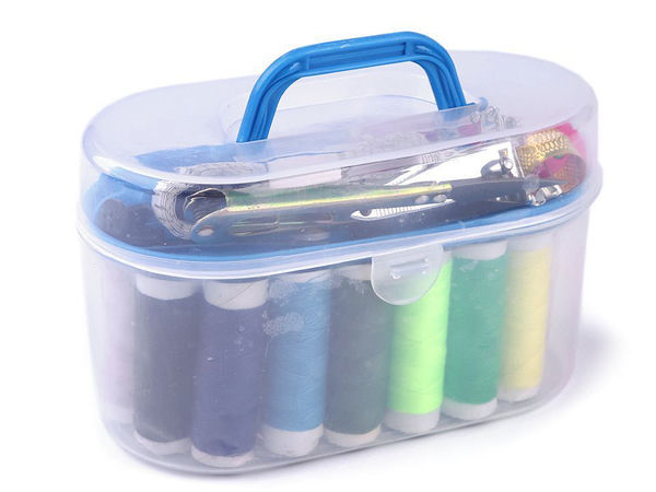 Premium Multi-Purpose Sewing Kit with Double-Layer Storage Case, 10 Colored Threads, Needles, and Essential Mending Accessories