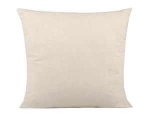 Natural Burlap DIY Cushion Cover (45x45 cm) – Customizable Blank Pillow Case with Zipper
