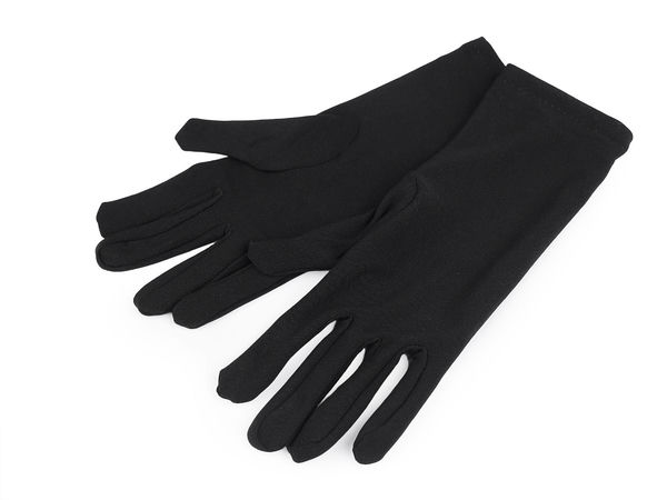Elegant Women's Short Formal Gloves - Classic Soft-Touch Wrist Length Evening Gloves for Weddings, Proms, and Parties