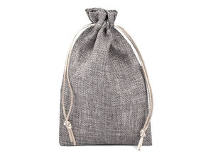 Rustic Jute-Style Drawstring Gift & Craft Pouch Bags, 12.5x17.5 cm - Second Quality