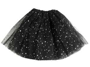 Sparkling Sequined 3-Layer Tulle Tutu Skirt - Elastic Waist Dress-Up Party Accessory