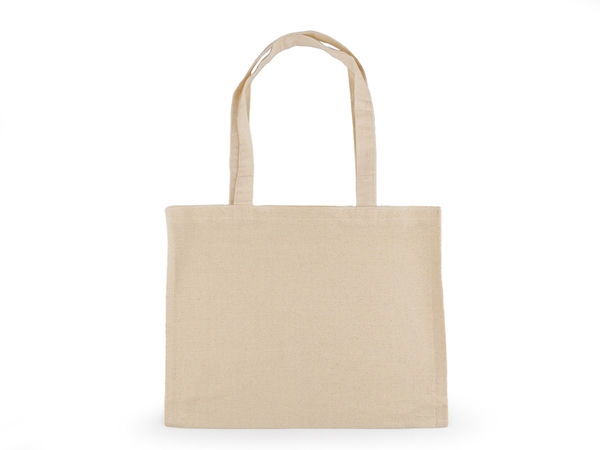 Premium Cotton Canvas DIY Tote Bag - Ecru Light | Blank Fabric Craft Bag for Painting, Embroidery & Printing
