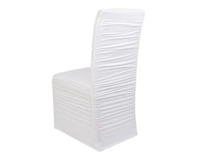 Premium Pleated Stretch Chair Cover with Leg Pockets - Universal Fit for Weddings, Banquets & Events
