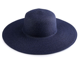 Customizable Ladies Summer Beach Hat for DIY Crafts – Unfinished Round Paper Hat with Shapeable Brim
