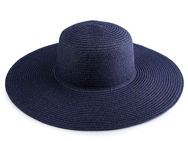 Customizable Ladies Summer Beach Hat for DIY Crafts – Unfinished Round Paper Hat with Shapeable Brim