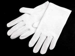 Men's Premium White Cotton Formal Gloves – Elegant Dress Gloves for Weddings, Dance, and Special Occasions