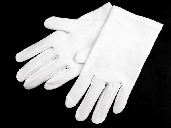 Men's Premium White Cotton Formal Gloves – Elegant Dress Gloves for Weddings, Dance, and Special Occasions