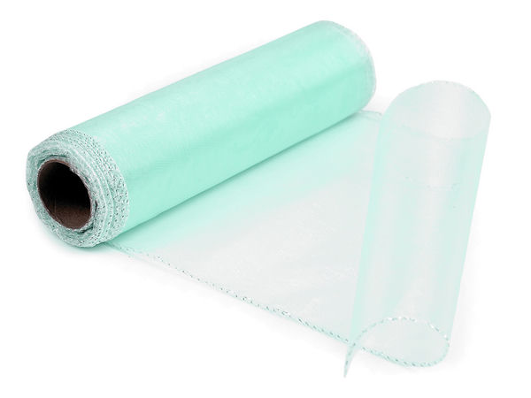 Premium Sheer Organza Fabric Roll (21cm Width) – Elegant Decorative Ribbon for Weddings, Crafts, and Gift Wrapping
