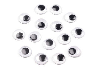 Premium Self-Adhesive Wiggle Eyes (12mm) - Googly Eyes for DIY Dolls, Toys, and Scrapbooking Crafts