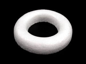 Premium Polystyrene Styrofoam Wreath Ring for DIY Crafts and Seasonal Decor - Ø14.5 cm