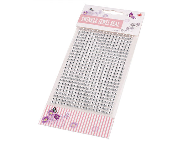 Premium 4mm Self-Adhesive Rhinestone Sticker Sheets for Scrapbooking & Crafts