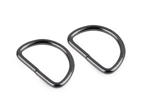 Premium Metal D-Ring (25mm Inner Width, 3mm Round Wire) for Purses, Backpacks & Straps