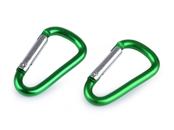 Premium Mini Spring Carabiner Snap Hook Clips (23x39mm) – Lightweight Metal Hardware for Keychains, Lanyards & Cordage