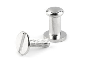 Premium Metal Chicago Screws & Button Head Rivets (Ø6 mm) - Screw-In Studs for Handbag, Wallet, and Leather Crafting