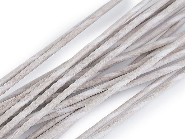 Premium Paper-Covered Floral Wire - Ø2.5 mm, Length 40 cm (White)