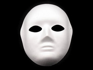 White Paper DIY Masquerade Face Mask - Premium Blank Paintable Carnival Mask