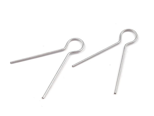 Spring Wire Ornament Loop Hangers and Caps for Styrofoam, Glass, and DIY Crafts