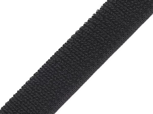 Premium Elastic Loop Fastener Tape - 20mm Stretch Plush Hook-and-Loop Sewing Component