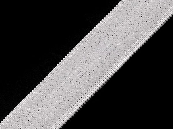 Premium Elastic Loop Fastener Tape - 20mm Stretch Plush Hook-and-Loop Sewing Component