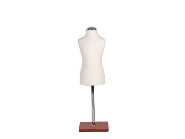 Adjustable Child Tailor Dressmaker Dummy Mannequin (Size 110-122) - White Milk