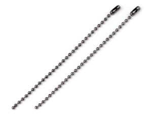 Metal Ball Chain with Connector Clasps (2mm Bead) - Premium Tag & Label Fasteners