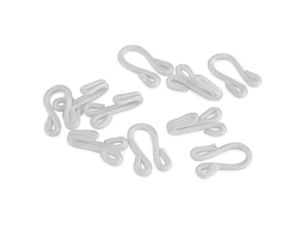 Fabric-Coated Metal Hook and Eye Closure Set for Coats, Jackets, and Bags – 20mm Fasteners (36mm Closed)