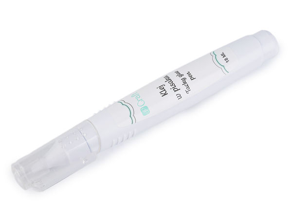 Precision PVA Glue Pen (18ml) - Permanent Transparent Adhesive for Fabric, Paper, Ribbons & Scrapbooking