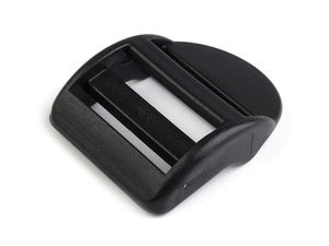 Black Heavy-Duty Plastic Strap Slider Adjuster Buckle (26mm) for Sport Backpacks and Bags