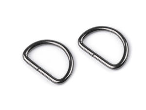 Premium Metal D-Ring (12mm Width) – Unwelded Strap and Handle Connector for Bags, Belts, and Haberdashery