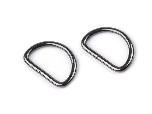 Premium Metal D-Ring (12mm Width) – Unwelded Strap and Handle Connector for Bags, Belts, and Haberdashery