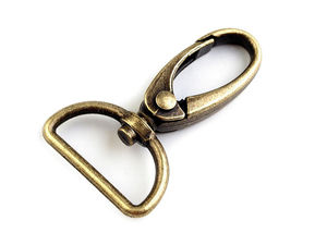 Premium Metal Swivel Snap Hook Carabiner for 25mm (1") Straps - Heavy-Duty Hardware for Bags, Keychains & Pet Leashes