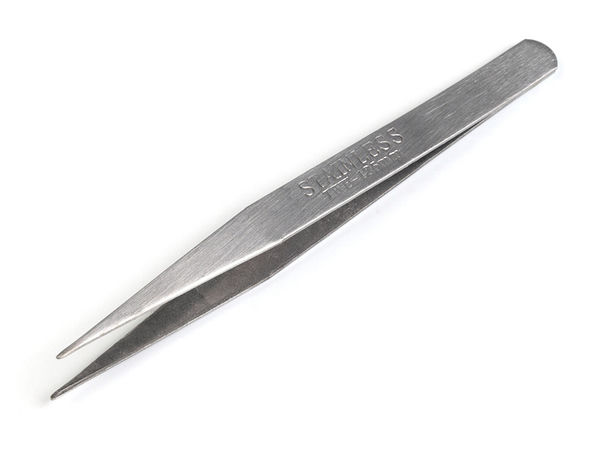 Professional Metal Sewing Tweezers 12.5cm - Curved & Straight Tip Options