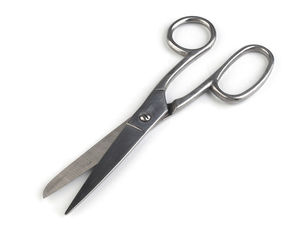 Professional 17.5cm Metal Household Scissors - Premium Nickel-Plated Shears for Fabric, Paper, and Daily Crafts