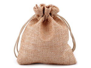 Premium Faux Jute Drawstring Gift Bags (10x12 cm) - Rustic Favor & Storage Pouches