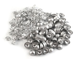Premium All-Metal Self-Cover Buttons (Size 16) for Custom Fabric Covering
