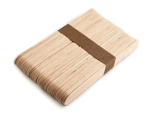 Premium Natural Wooden Craft Sticks & Spatulas (1.8x15 cm) – Multipurpose DIY Wood Sticks for Crafting, Decoupage, Modeling & Creative Projects