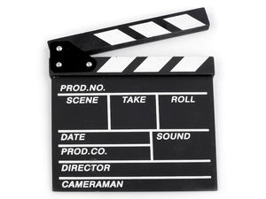 Premium Movie Clapper Board (20x20 cm) - Classic Director Slate for Photo Booths, Weddings, Proms, and Video Production