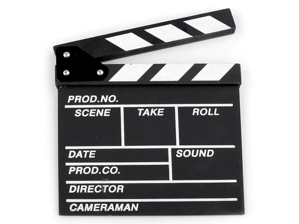 Premium Movie Clapper Board (20x20 cm) - Classic Director Slate for Photo Booths, Weddings, Proms, and Video Production