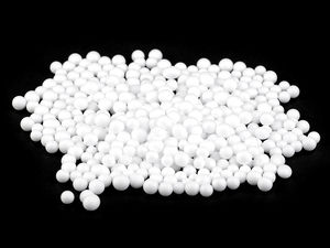 Premium Mini Polystyrene Balls (5-10mm, Approx. 1300 Pcs) - White Craft & Floral Filler