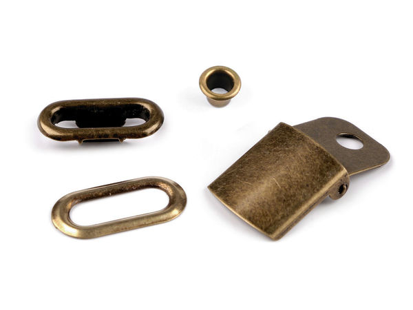 Metal Baseball Cap Buckle Slider with Eyelets - Adjustable Hat Strap Clasp Replacement for Cap Repair and DIY Crafting