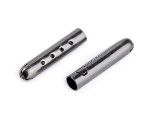 Premium Metal Cord End Caps Ø 4mm - Round Tube Clasps for Drawstrings and Haberdashery