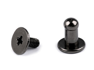 Premium 4mm Button Head Chicago Screw Rivets for Leathercraft, Handbags, and Purse Making